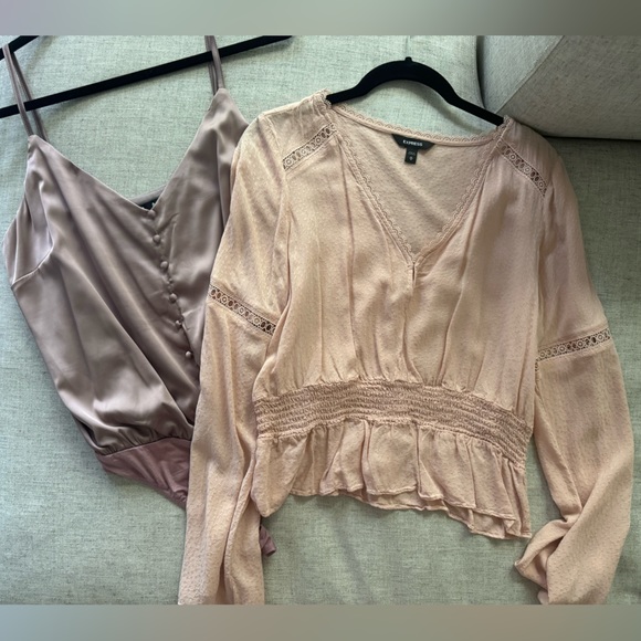 Bundle of 2 size medium tops. One is from Lulus and the other is Express - Picture 1 of 7